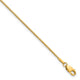 14k 1.05mm Box Chain Anklet
