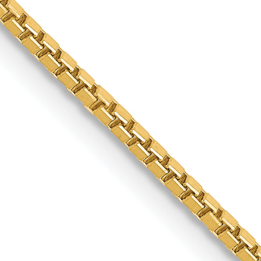 14k 1.30mm Box Chain