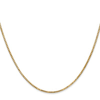14k 1.3mm Box Chain