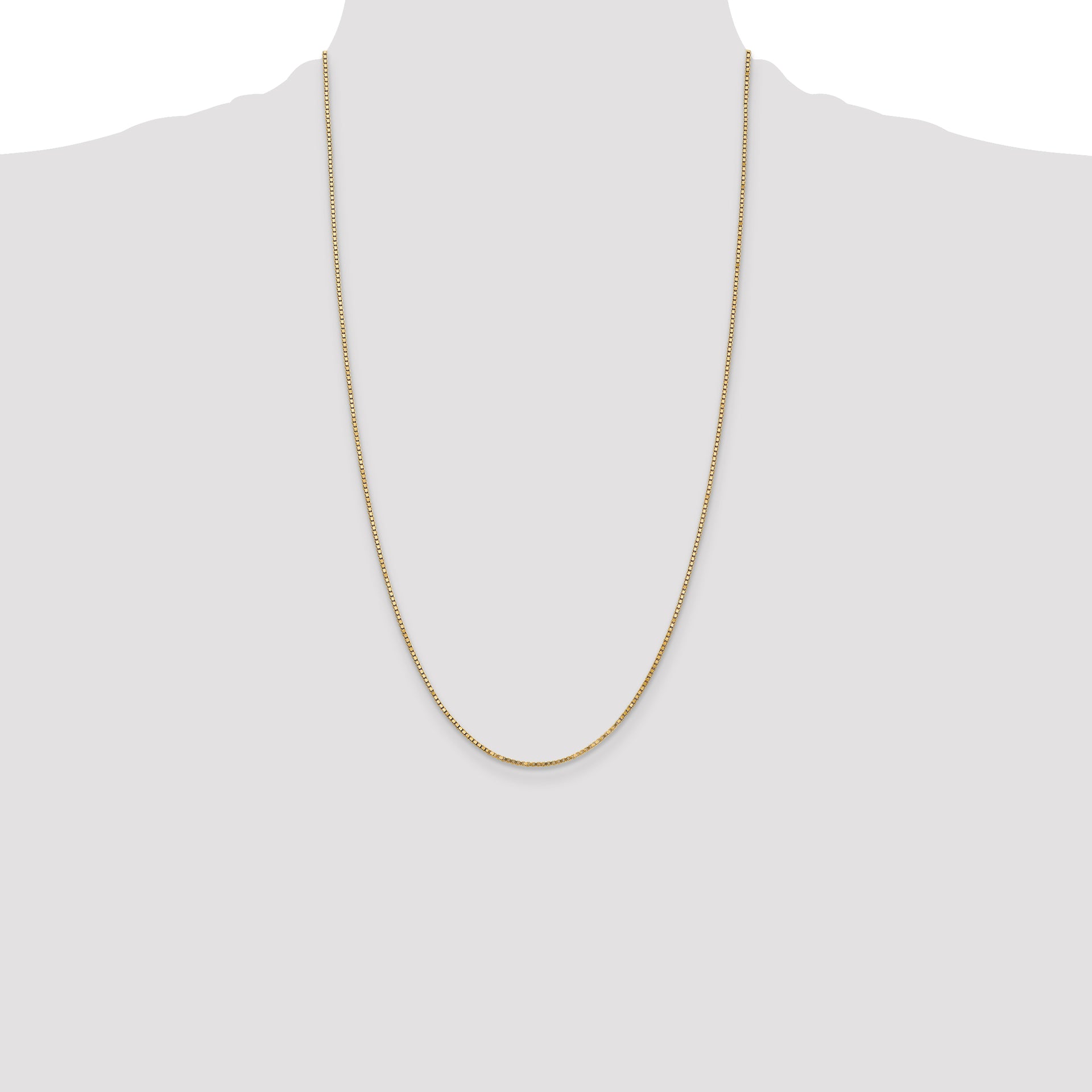 14k 1.3mm Box Chain