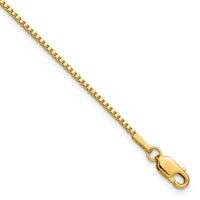14k 1.3mm Box Chain