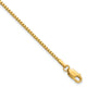 14k 1.5mm Box Chain Anklet