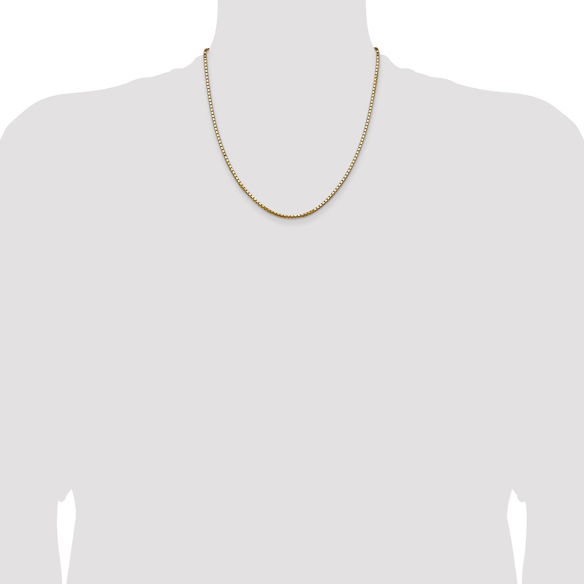 14k 2.5mm Box Chain