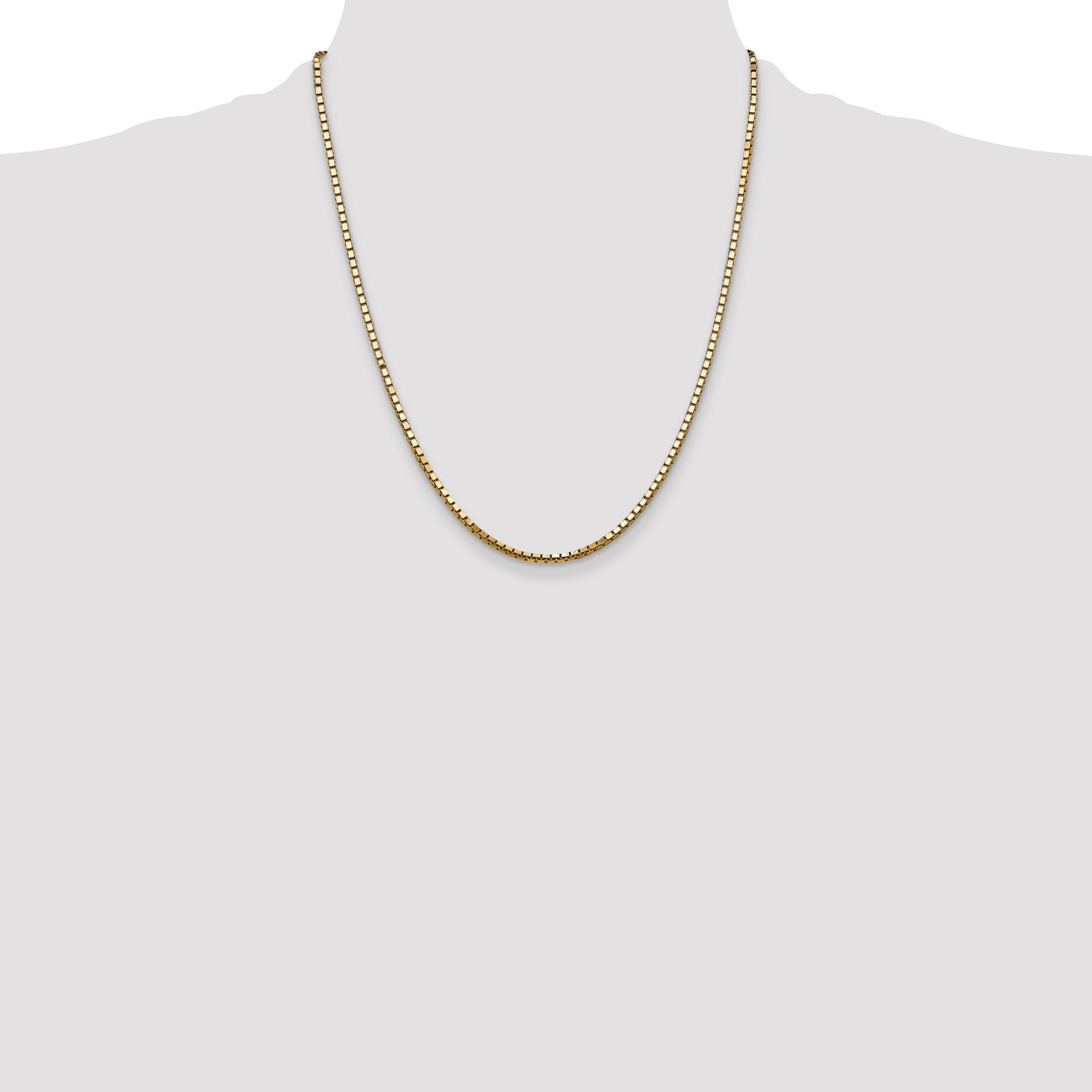 14k 2.5mm Box Chain