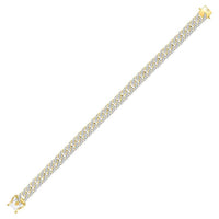 Round Diamond Cuban Link Bracelet 1-3/4 Cttw