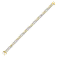 Round Diamond Cuban Link Bracelet 1-3/4 Cttw