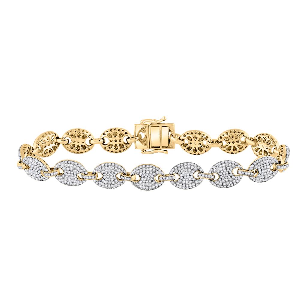 Round Diamond Mariner Link Bracelet 5 Cttw