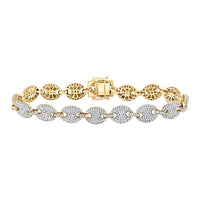 Round Diamond Mariner Link Bracelet 5 Cttw