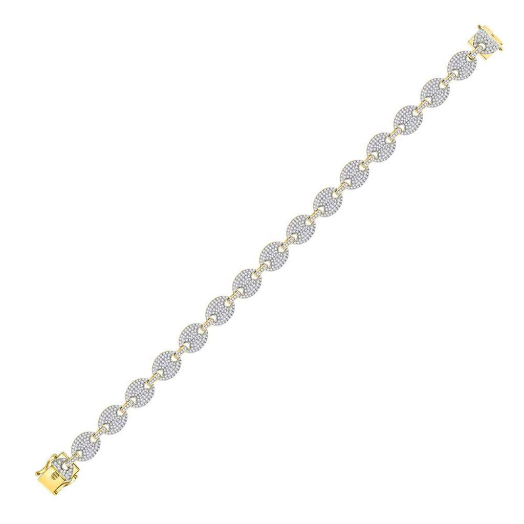 Round Diamond Mariner Link Bracelet 5 Cttw