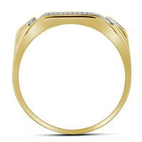 Round Diamond Rectangle Cluster Ring 1/2 Cttw