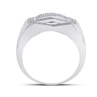 Sterling Silver Round Diamond Cluster Ring 1/5 Cttw