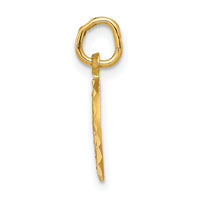 14K Eternal Life Cross in Circle Charm