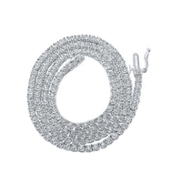 Round Diamond 18-inch Link Chain Necklace 2-3/4 Cttw
