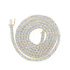 10k Yellow Gold Round Diamond 24-inch Tennis Chain Necklace 3-3/4 Cttw