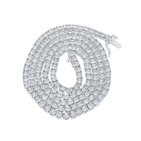 Round Diamond 22-inch Link Chain Necklace 4-1/5 Cttw
