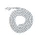 Round Diamond 18-inch Link Chain Necklace 1 Cttw