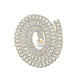 10k Yellow Gold Round Diamond 20-inch Cuban Link Chain Necklace 5 Cttw