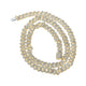 10k Yellow Gold Round Diamond 22-inch Cuban Link Chain Necklace 8-5/8 Cttw