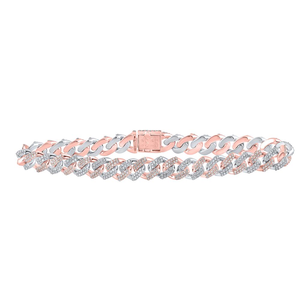 Round Diamond Cuban Link Bracelet