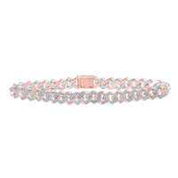 Round Diamond Cuban Link Bracelet