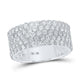 Round Diamond 5-Row Pave Band Ring