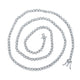 Round Diamond 18-inch Tennis Chain Necklace 4-5/8 Cttw