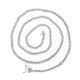 Round Diamond 20-inch Single Row Tennis Chain Necklace 5 Cttw