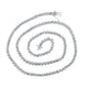 Round Diamond 18-inch Tennis Chain Necklace 6-7/8 Cttw
