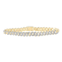 Round Diamond Cuban Link Bracelet