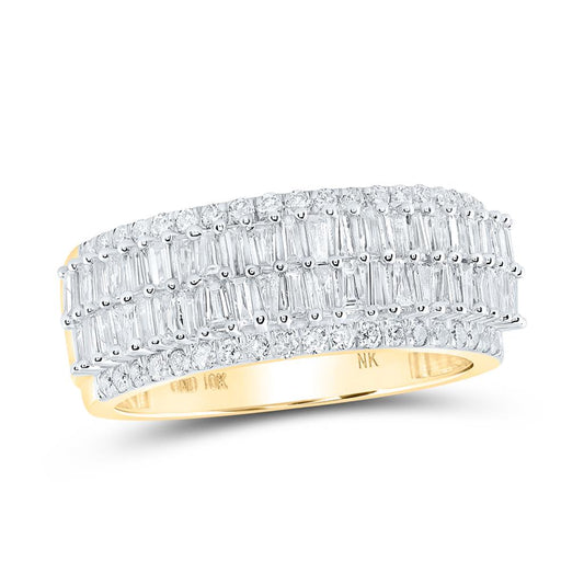 Baguette Diamond Band Ring 1-1/3 Cttw