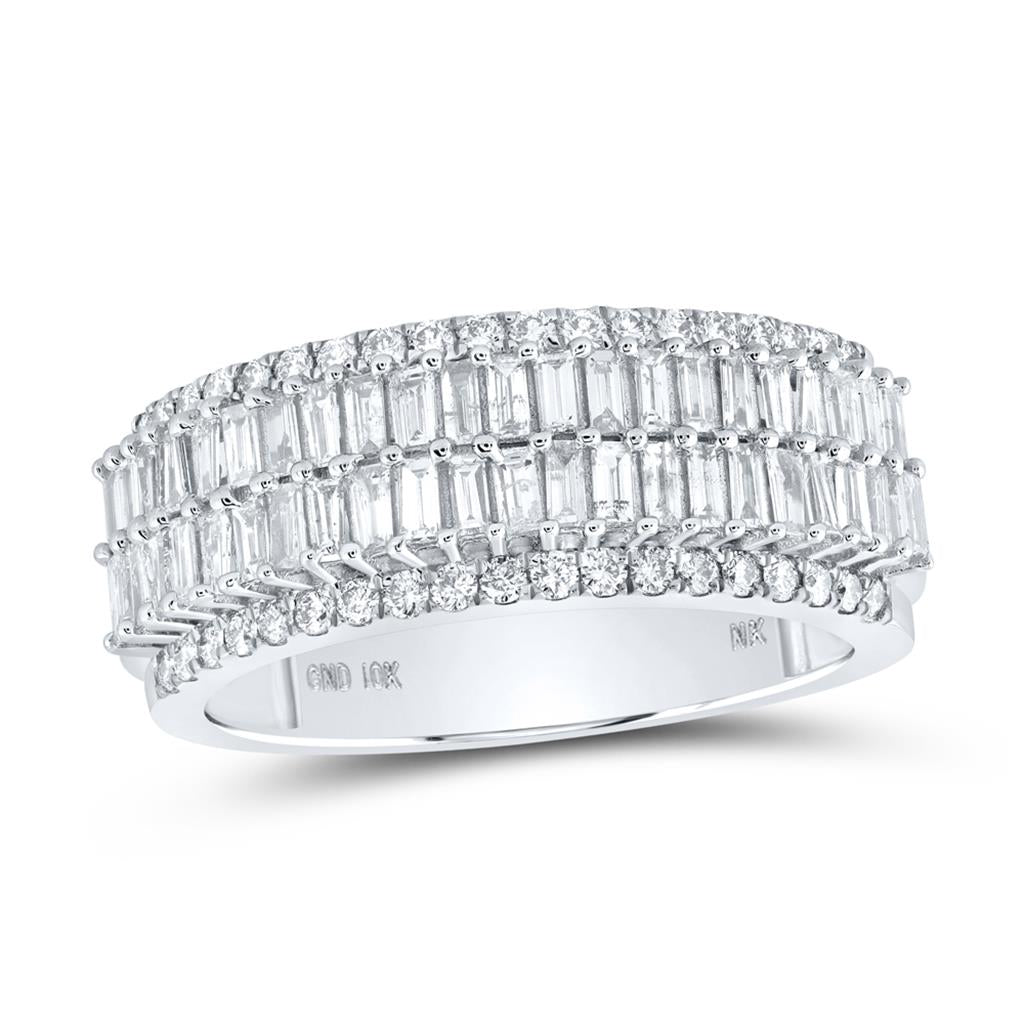Baguette Diamond Band Ring 1-1/3 Cttw