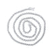 Round Diamond Link Chain Necklace