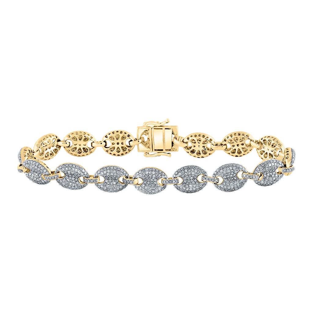 Round Diamond Mariner Link Bracelet 5 Cttw