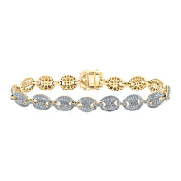 Round Diamond Mariner Link Bracelet 5 Cttw