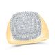 Baguette Diamond Square Ring 1-1/5 Cttw