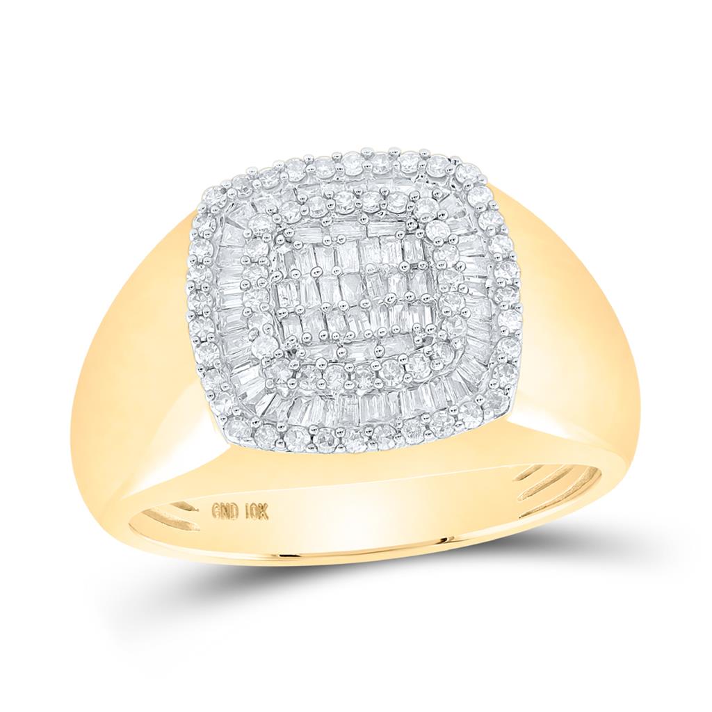 Baguette Diamond Square Ring 3/4 Cttw