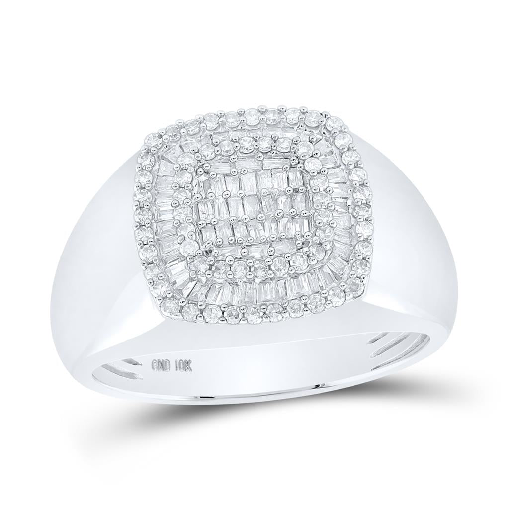 Baguette Diamond Square Ring 3/4 Cttw