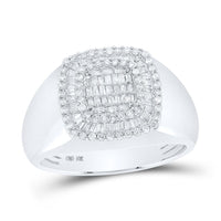 Baguette Diamond Square Ring 3/4 Cttw