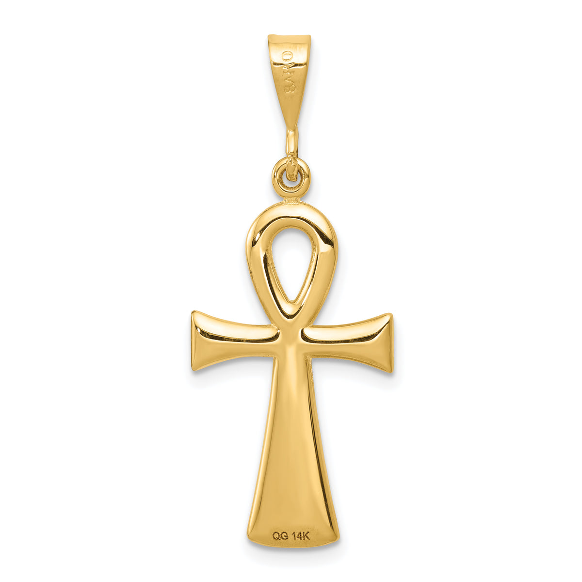 14k Egyptian Ankh Cross Pendant