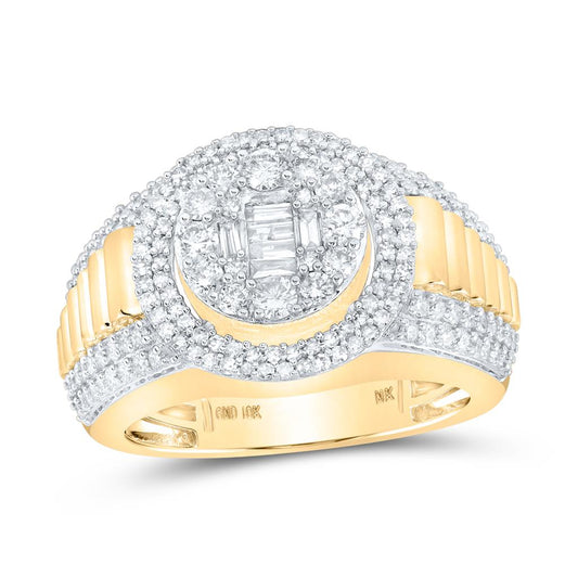 Round Diamond Circle Ring 1-5/8 Cttw