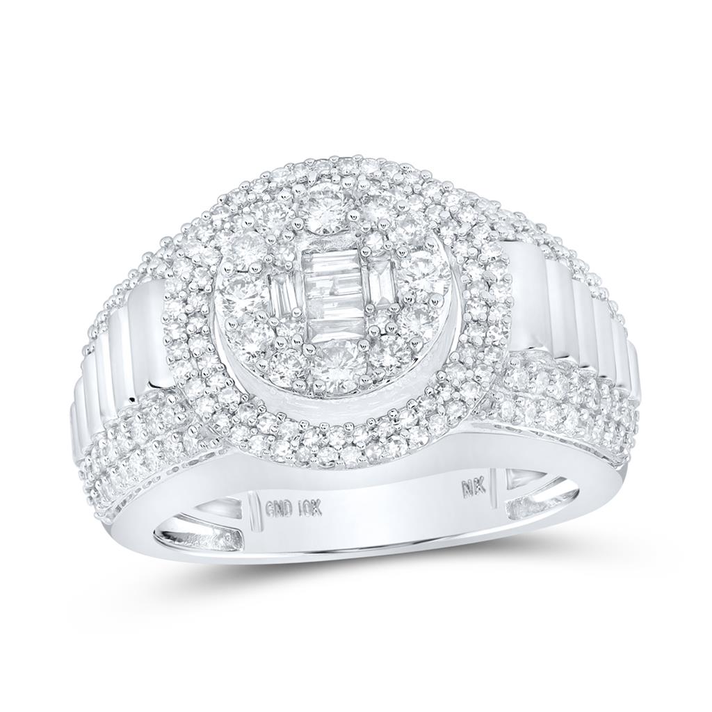 Round Diamond Circle Ring 1-5/8 Cttw