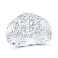 Round Diamond Circle Ring 1-5/8 Cttw