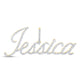 10k Yellow Gold Round Diamond Jessica Name Pendant