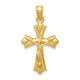 14K Reversible Crucifix Pendant