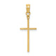14k Polished Cross Pendant