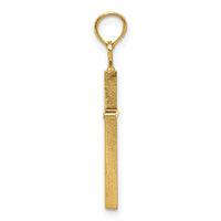 14k Polished Cross Pendant