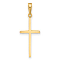 14k Polished Cross Pendant