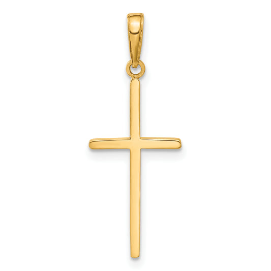 14k Polished Cross Pendant