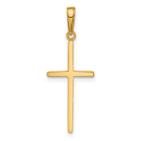 14k Polished Cross Pendant