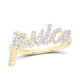 10K Yellow Gold Diamond Gift Jessica Ring 1/4 Cttw